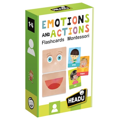 Headu Emotions and Actions Montessori Flashcards  (HDUEN24650)