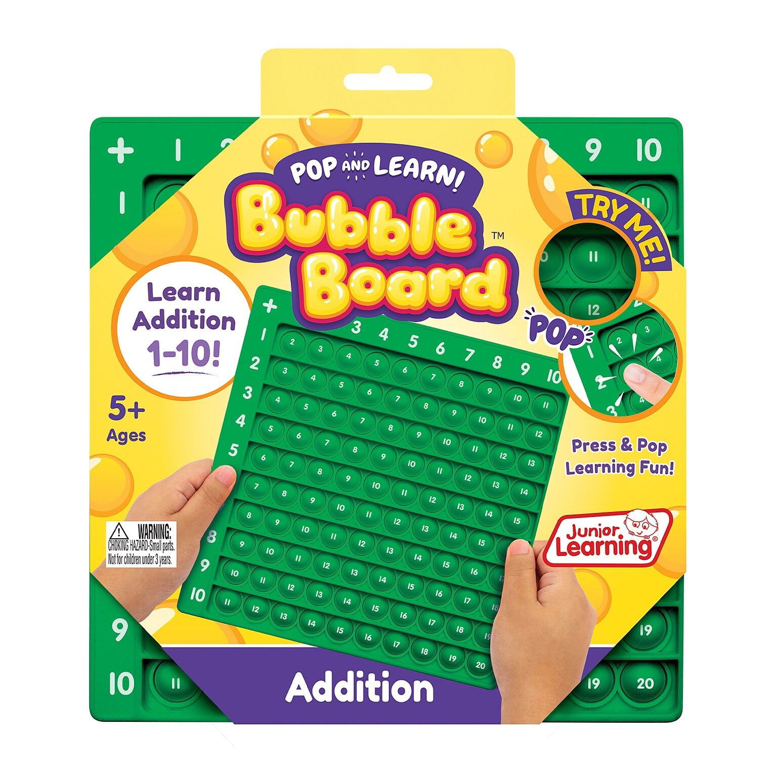 Junior Learning® Addition Pop and Learn™ Bubble Board (JRL678)