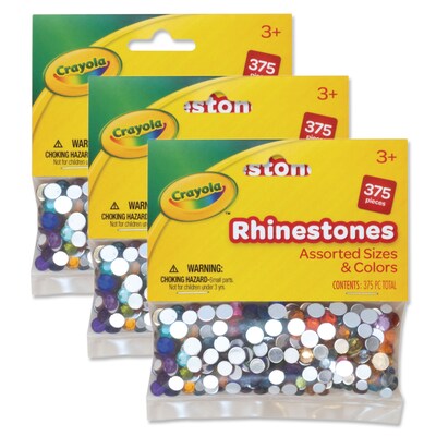 Crayola Rhinestones, 375/Pack, 3 Packs (PACAC3572CRA-3)