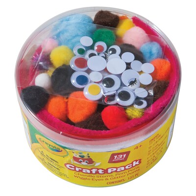 Crayola® Craft Pack, 131 Pieces Per Pack, 3 Packs (PACAC5117CRA-3)