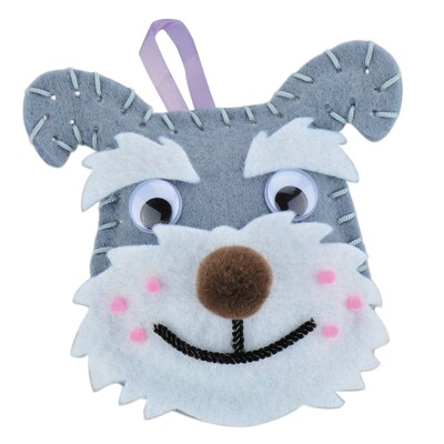 Creativity Street® Felt Sewing Dog Kit, Schnauzer, 4.25" x 6.5" x 1", 6 Kits (PACAC5700-6)