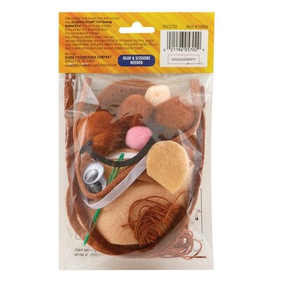 Creativity Street® Felt Sewing Animal Kit, Monkey, 6 Kits (PACAC5702-6)