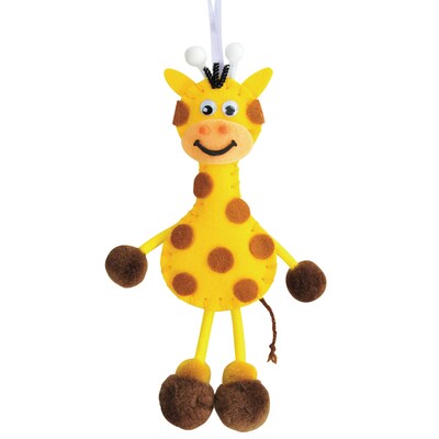 Creativity Street® Felt Sewing Animal Kit, Giraffe, 6" x 11" x 0.75", 6 Kits (PACAC5703-6)