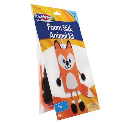 Creativity Street® Foam Stick Animal Kit, Fox, 6.75" x 11" x 1", 6 Kits (PACAC5706-6)