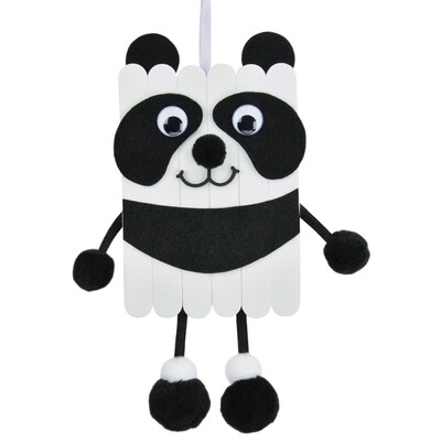 Creativity Street® Foam Stick Animal Kit, Panda, 7" x 11.25" x 1", 6 Kits (PACAC5708-6)