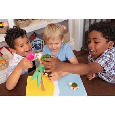 Creativity Street® Pom Pon Animal Kit, Turtle Family, Assorted Sizes, 3 Turtles Per Kit, 6 Kits (PACAC5710-6)
