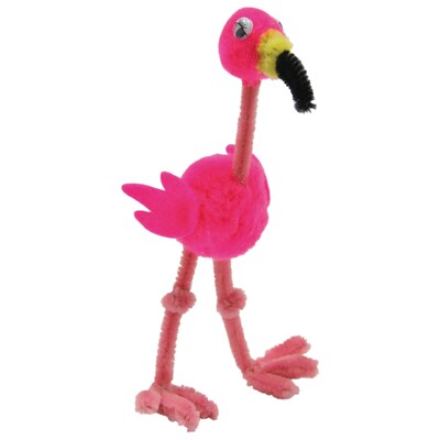 Creativity Street® Pom Pon Animal Kit, Flamingos, 2" x 2.75" x 5.25", 4 Flamingos Per Kit, 6 Kits (PACAC5711-6)