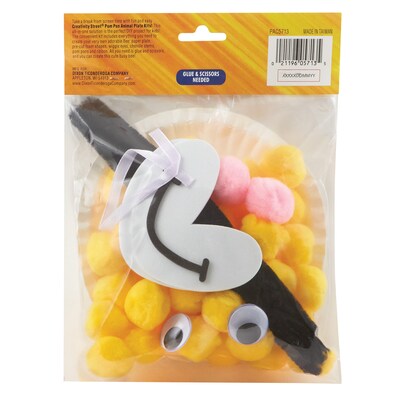 Creativity Street® Pom Pon Animal Plate Kit, Bee, 9" x 8.5" x 1", 6 Kits (PACAC5713-6)