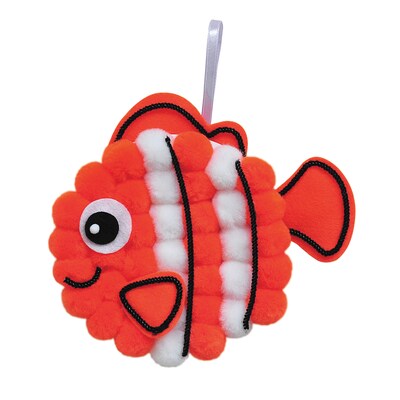 Creativity Street® Pom Pon Animal Plate Kit, Clownfish, 7.5" x 8" x 1", 6 Kits (PACAC5714-6)