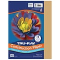 Tru-Ray 9 x 12 Construction Paper, Almond, 50 Sheets/Pack, 5/Pack (PAC103067-5)