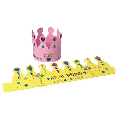 Crayola® Foam Crowns, Assorted Colors, 4/Pack, 3 Packs (PACAC4350CRA-3)