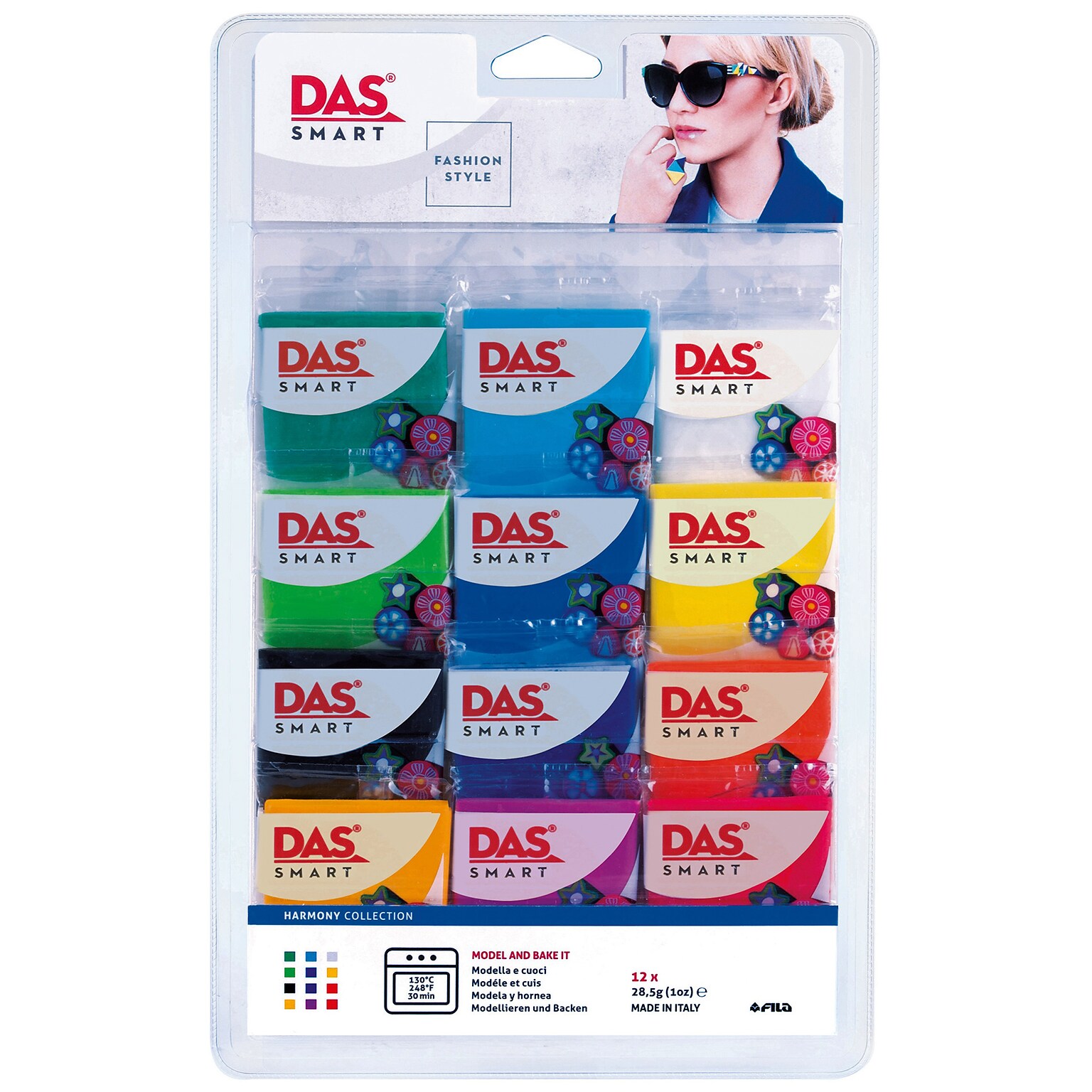 DAS Smart Clay Set, Harmonic Set, 1 oz., 12/Pack (PACF321800)