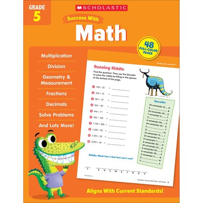 Scholastic Teacher Resources Scholastic Fifth Grade Success Workbooks, 4/Set