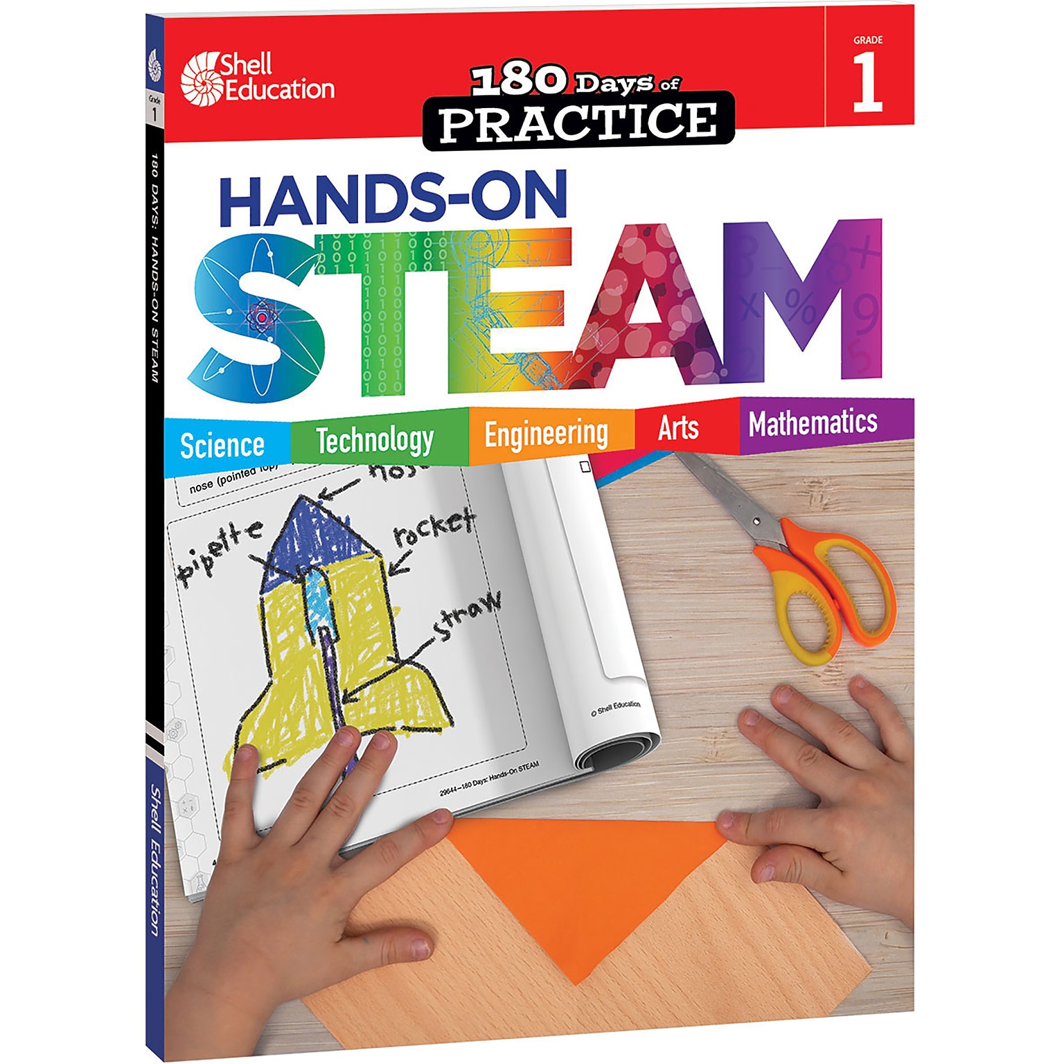 Shell 180 Days: Hands-On STEAM, Grade 1 Workbook