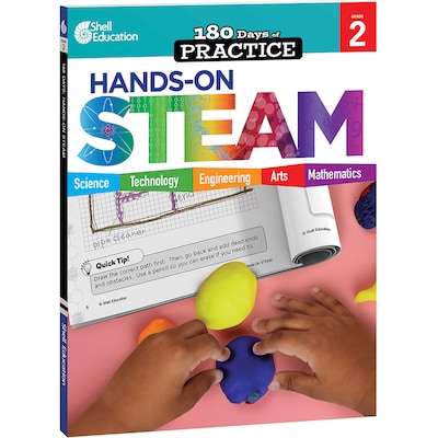 Shell 180 Days: Hands-On STEAM, Grade 2 Workbook