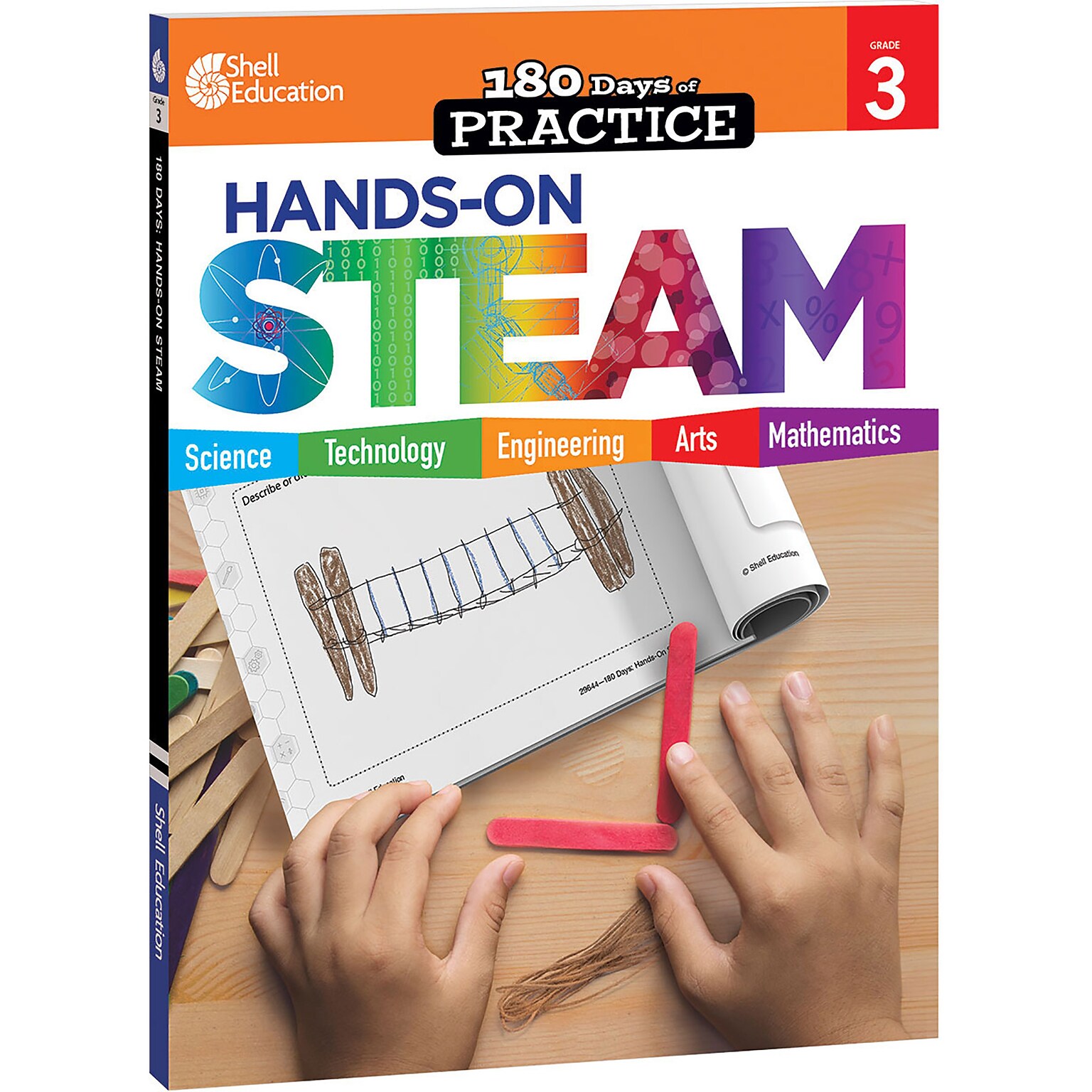 Shell 180 Days: Hands-On STEAM Grade 3 Workbook