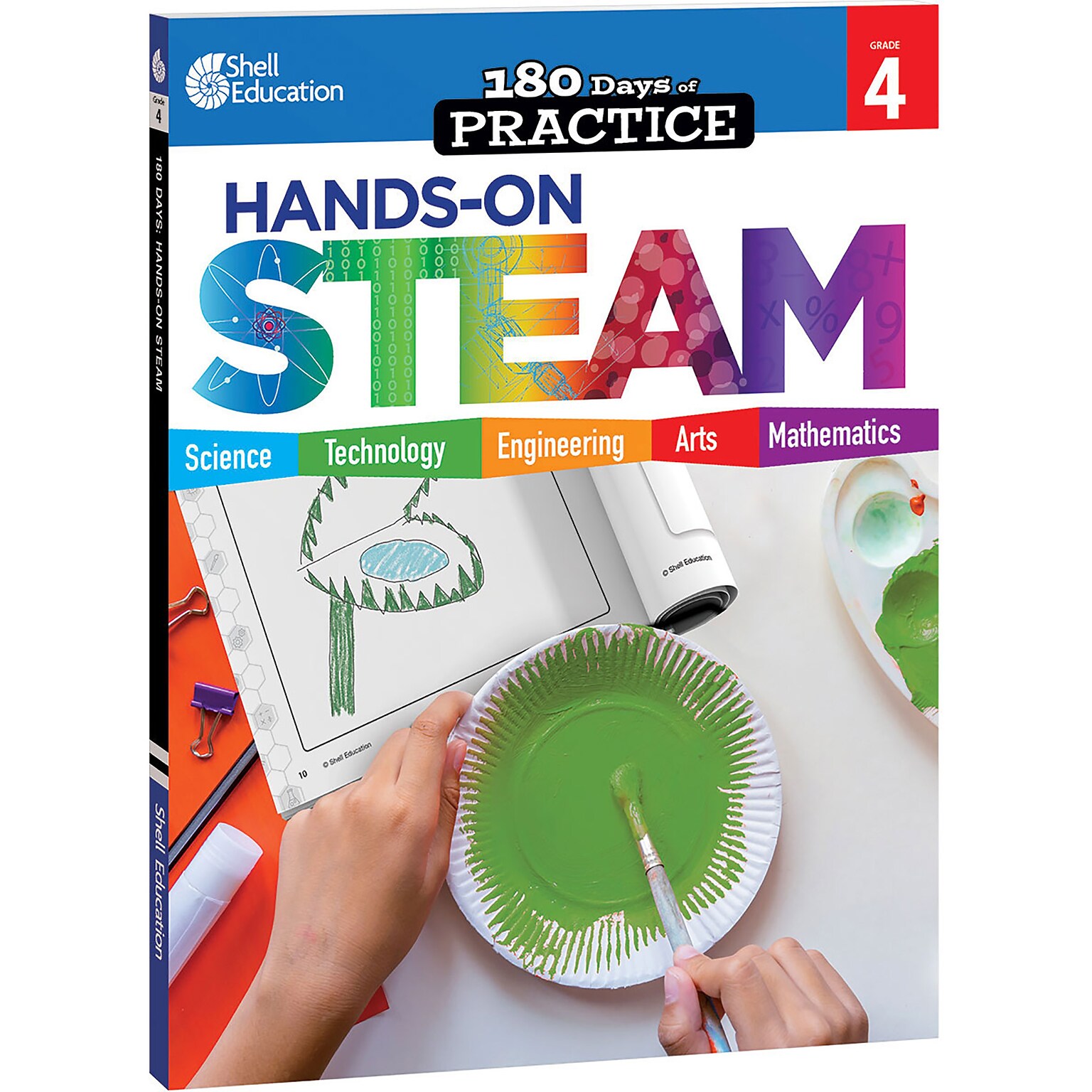 Shell 180 Days: Hands-On STEAM, Grade 4 Workbook