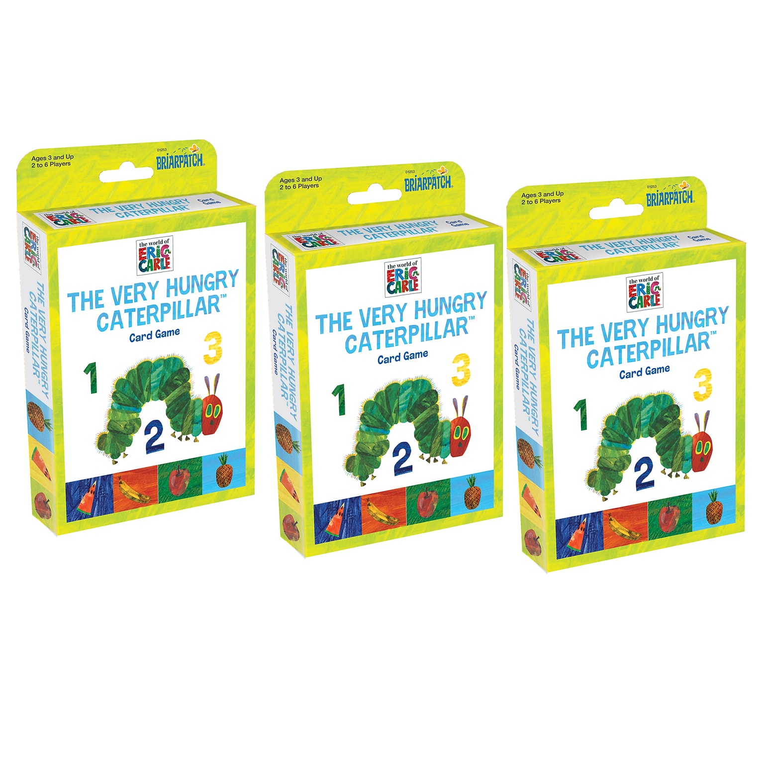 Briarpatch The World of Eric Carle™ The Very Hungry Caterpillar™ Card Game, Pack of 3 (UG-01254-3)