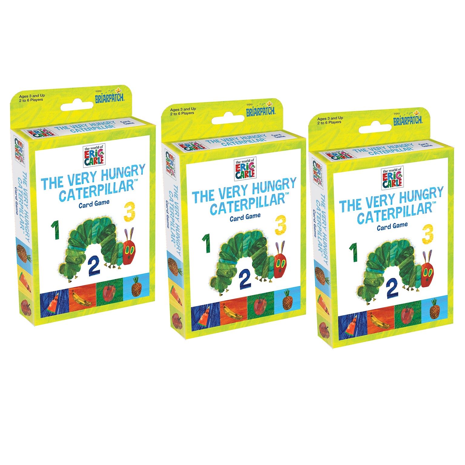 Briarpatch The World of Eric Carle™ The Very Hungry Caterpillar™ Card Game, Pack of 3 (UG-01254-3)