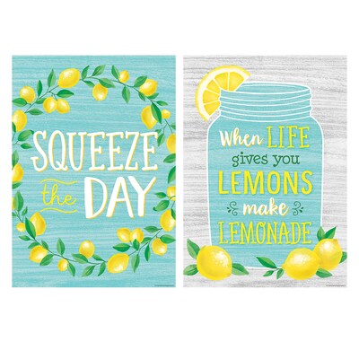 Teacher Created Resources 13-3/8 x 19 Lemon Zest Posters, 4/Set (TCR2088534)