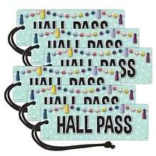 Teacher Created Resources Oh Happy Day Magnetic Hall Pass, 6.75 x 2.25, Multicolor, 6/Pack (TCR775