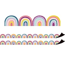 Teacher Created Resources Oh Happy Day Magnetic Borders/Trim, 1.5 x 24, Rainbow, 2/Pack (TCR77560-