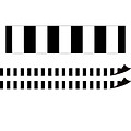 Teacher Created Resources Magnetic Borders/Trim, 1.5 x 24, Black Stripes, 2/Pack (TCR77564-2)