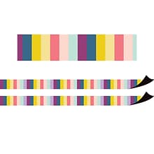 Teacher Created Resources Oh Happy Day Straight Magnetic Borders/Trim, 1.5 x 24, Stripes, 2/Pack (