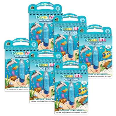 Teacher Created Resources Ocean Life Water Reveal Book, 6/Bundle