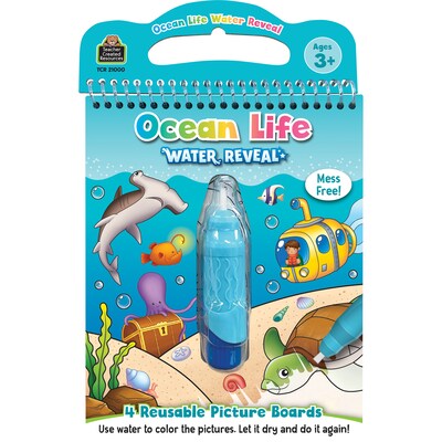 Teacher Created Resources Ocean Life Water Reveal Book, 6/Bundle