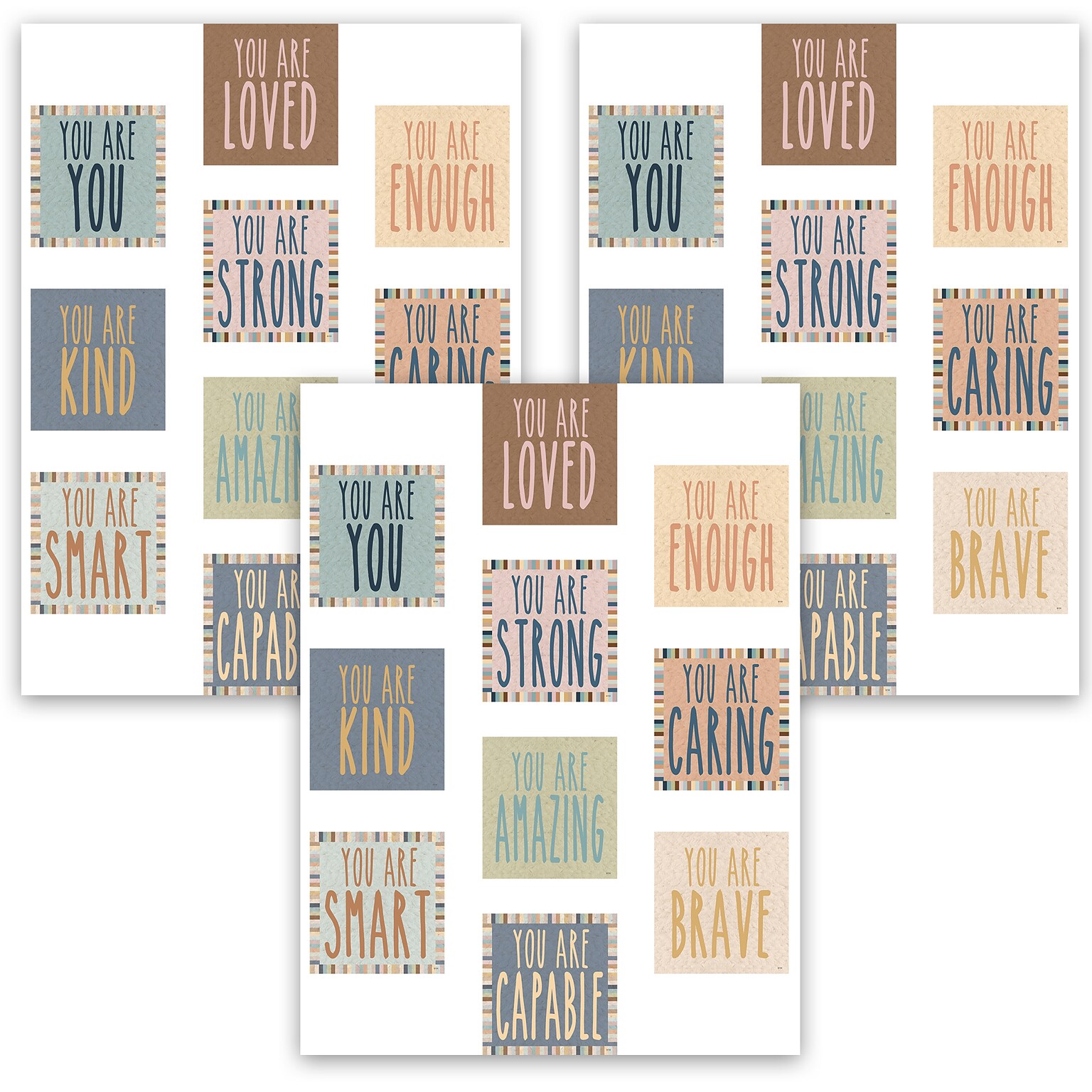 Teacher Created Resources Everyone is Welcome Positive Affirmations Accents, 30/Pack, 3 Pack/Bundle (TCR7133-3)