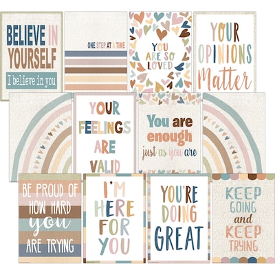 Teacher Created Resources Everyone is Welcome 11 x 15.75 Posters Pack, 12/Set (TCR7146)