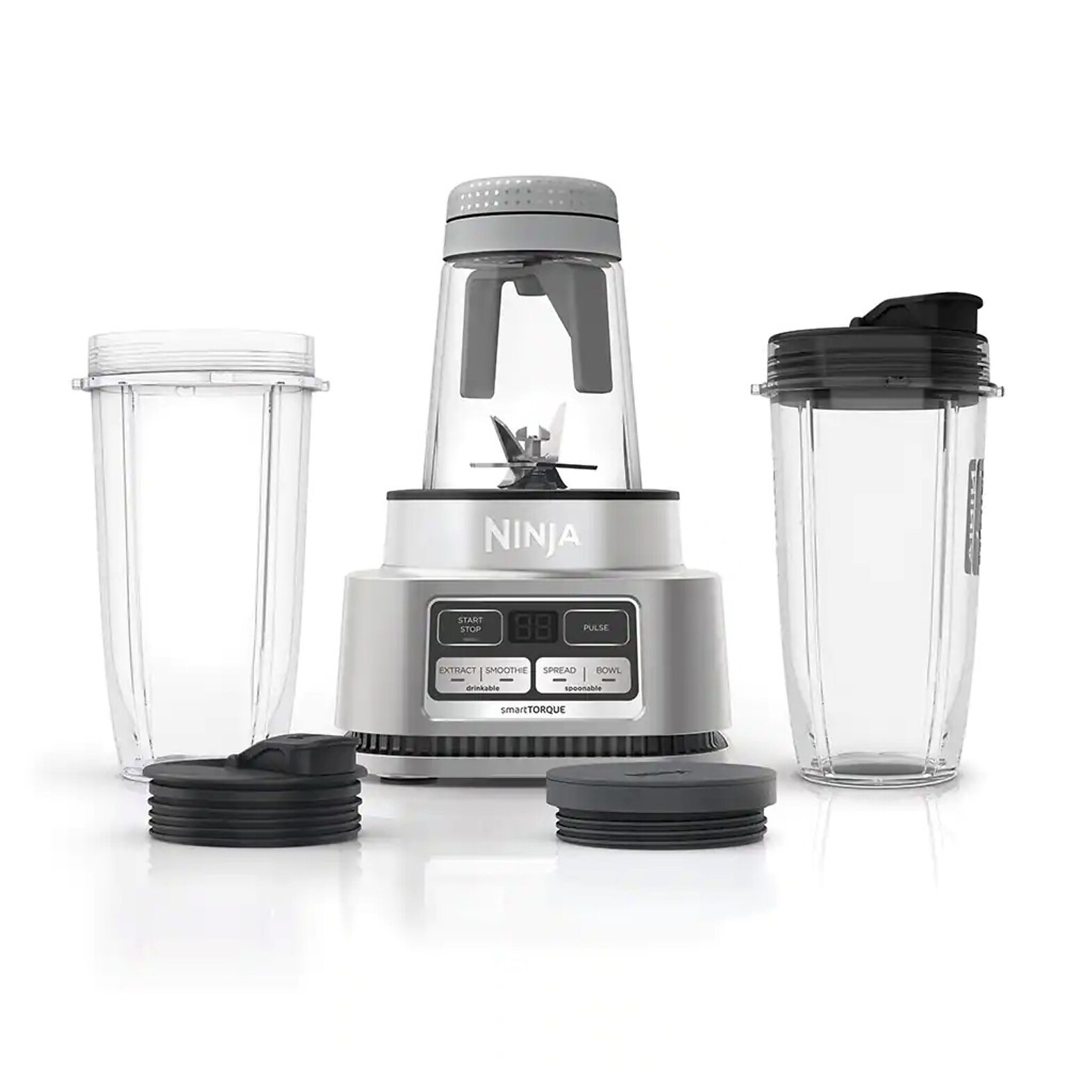Ninja Foodi Smoothie 72 fl. oz. Bowl Maker and Nutrient Extractor, Black/Silver (SS101)