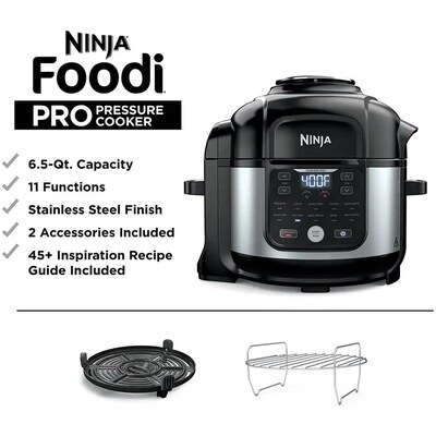 Ninja Foodi 6.5-Quart 11-in-1 Pressure Cooker w/TenderCrisp Technology