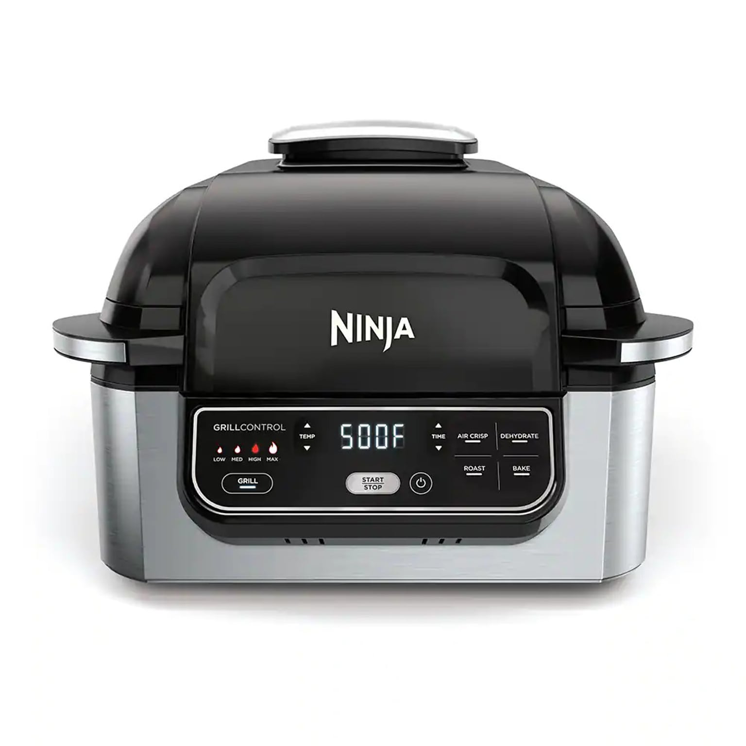 Ninja Foodi 5-in-1 Indoor Grill, 14.9D x 14.9W x 11.02H, Stainless Steel/Black (AG301)