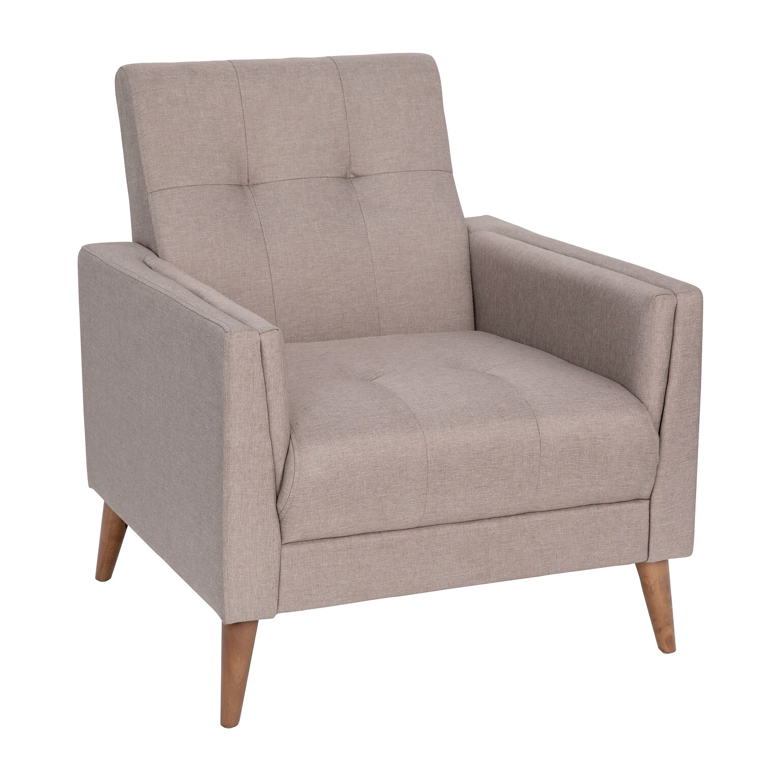 Flash Furniture Conrad Faux Linen Armchair, Taupe (IS22271CTAUPE)