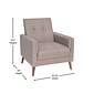 Flash Furniture Conrad Faux Linen Armchair, Taupe (IS22271CTAUPE)