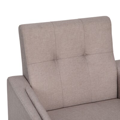 Flash Furniture Conrad Faux Linen Armchair, Taupe (IS22271CTAUPE)