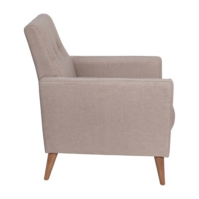 Flash Furniture Conrad Faux Linen Armchair, Taupe (IS22271CTAUPE)