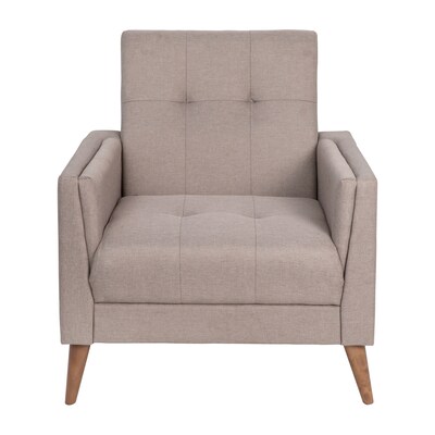 Flash Furniture Conrad Faux Linen Armchair, Taupe (IS22271CTAUPE)