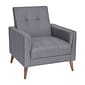Flash Furniture Conrad Faux Linen Armchair, Slate Gray (IS22271CGY)