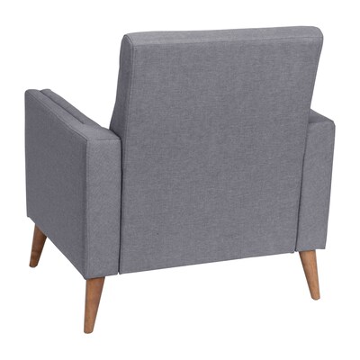 Flash Furniture Conrad Faux Linen Armchair, Slate Gray (IS22271CGY)