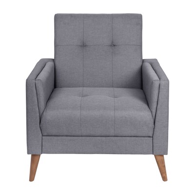 Flash Furniture Conrad Faux Linen Armchair, Slate Gray (IS22271CGY)