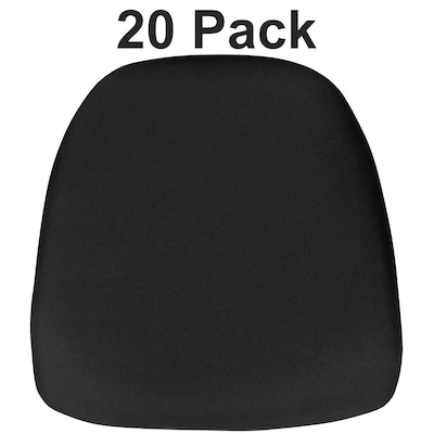 Flash Furniture Louise Fabric Chiavari Chair Cushion, Black, 20 Pack (20BHBLACKHARD)