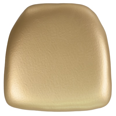 Flash Furniture Louise Vinyl Chiavari Chair Cushion, Gold, 20 Pack (20BHGOLDHARDVYL)