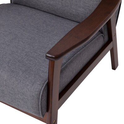 Flash Furniture Langston Faux Linen Arm Chair, Gray (ISIT673317GY)