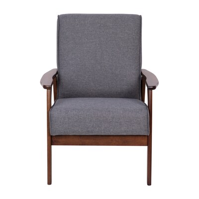 Flash Furniture Langston Faux Linen Arm Chair, Gray (ISIT673317GY)