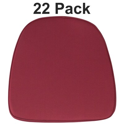 Flash Furniture Louise Fabric Chiavari Chair Cushion, Burgundy, 22 Pack (22BHBURG)