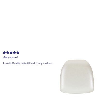 Flash Furniture Louise Vinyl Chiavari Chair Cushion, Ivory (BHIVORYHARDVYL)