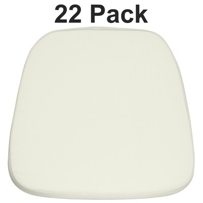 Flash Furniture Louise Fabric Chiavari Chair Cushion, Ivory, 22 Pack (22LELCWHITE)